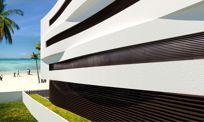 Edificio Dinette - render curvas